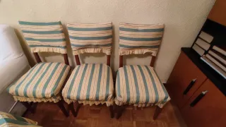 Juego de comedor redondo Mesa de90 extensible