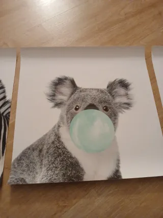 Rebajada! Láminas Infantiles Animales con Burbujas