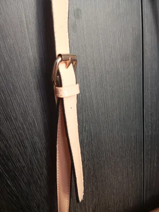 Bolso de hombro beige/rosa nude