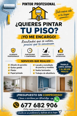PINTOR PROFESIONAL  Presupuesto sin compromiso