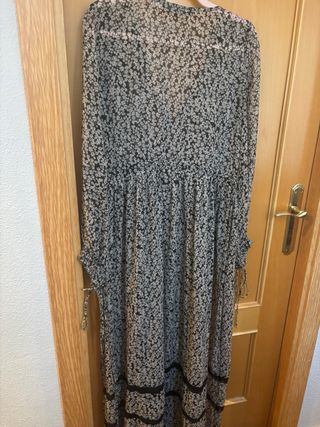 Vestido largo estampado floral