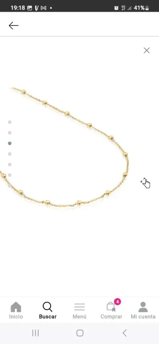 Collar Tous Baño Oro 18kl Bolitas