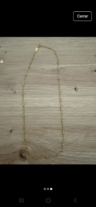 Collar Tous Baño Oro 18kl Bolitas