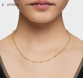 Collar Tous Baño Oro 18kl Bolitas