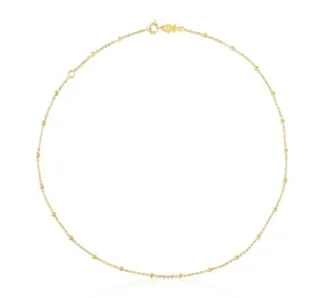 Collar Tous Baño Oro 18kl Bolitas