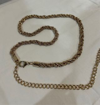 Cinturón Parfois Cordón Metálico Dorado