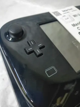 Nintendo Wii U Negra Mando y Cables