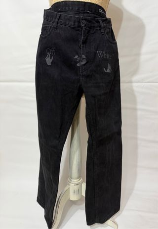 Jeans Off-White Uomo Neri