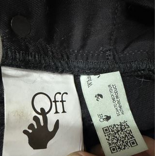 Jeans Off-White Uomo Neri