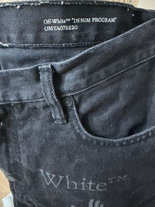 Jeans Off-White Uomo Neri