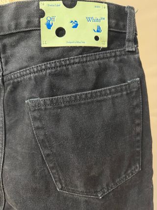 Jeans Off-White Uomo Neri