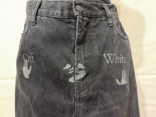 Jeans Off-White Uomo Neri