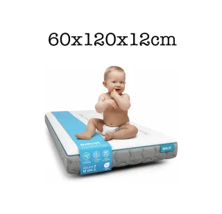 Colchón Cuna Viscoelástico 60x120x12cm NUEVO