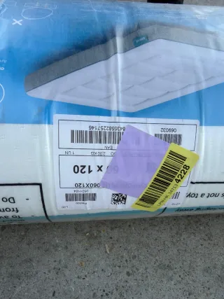 Colchón Cuna Viscoelástico 60x120x12cm NUEVO