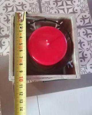 Portacandele in legno con renna