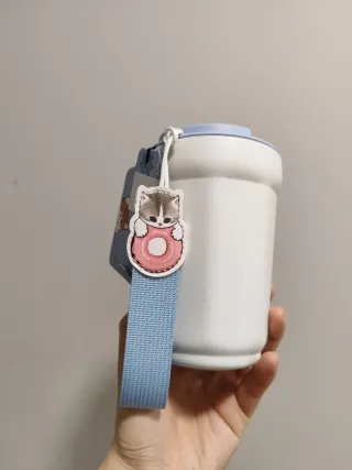 Vaso Térmico Mofusand Azul y Blanco