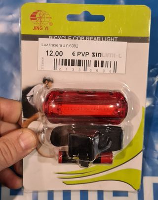 Luz trasera bicicleta JING YI roja