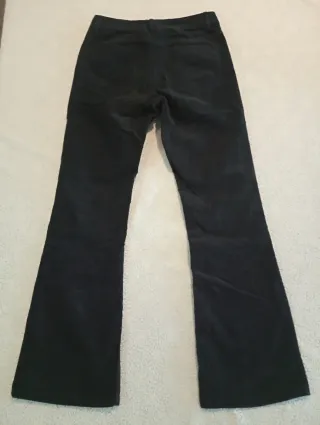 Pantalons negres de pana de campana T S 36