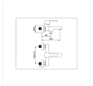Monomando Keros Baño-Ducha Stillo