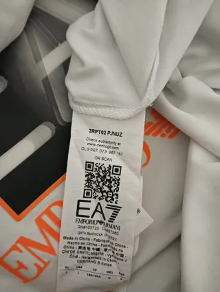 Camiseta EA Emporio Armani Blanca