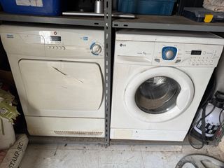 Lavadora LG 7kg y Secadora Otsein Hoover