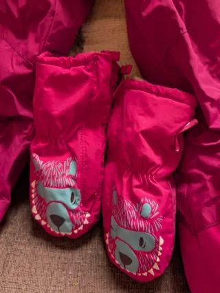 Mono de nieve para niña