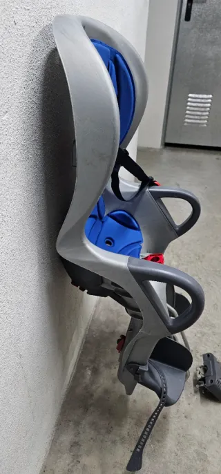 Sillita Portabebés Bicicleta Gris/Azul