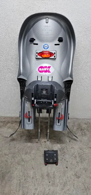 Sillita Portabebés Bicicleta Gris/Azul