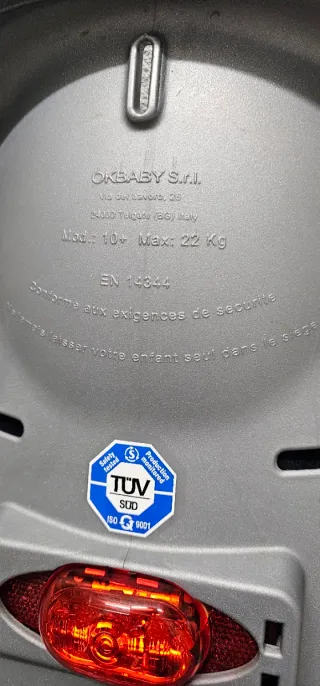 Sillita Portabebés Bicicleta Gris/Azul