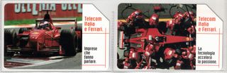 Schede Telef. con FOLDER Telecom Italia e Ferrari