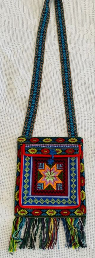 Borsa etnica tracolla multicolor