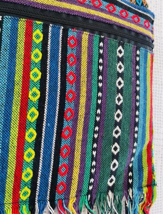 Borsa etnica tracolla multicolor