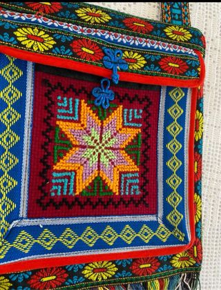 Borsa etnica tracolla multicolor