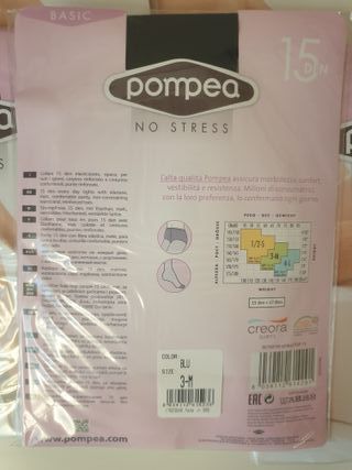 Set 6 paia collant Pompea 15 den. Taglia 3-M