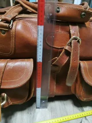 Bolsa de viaje grande de cuero