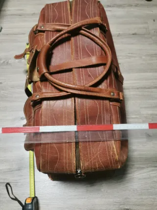Bolsa de viaje grande de cuero