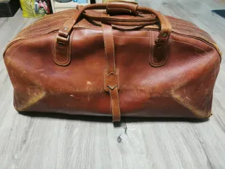 Bolsa de viaje grande de cuero