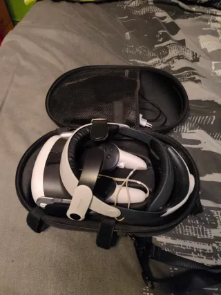 Meta Quest 3 128GB + bobovr m2 plus + capturadora