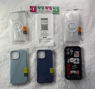Pack 5 Fundas iPhone 16 Pro Max MagSafe + Cristal