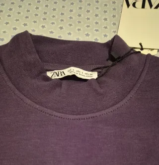 Sudadera cuello perkins (Zara)