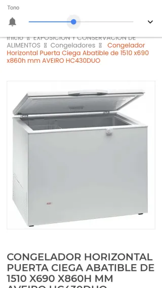 Congelador Horizontal AVEIRO HC430DUO