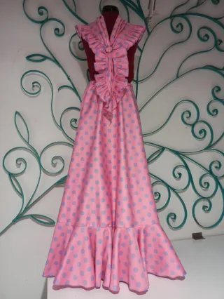 Conjunto Flamenco Lunares Rosa y Lila