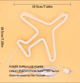 Lampada neon Led "Aereo"