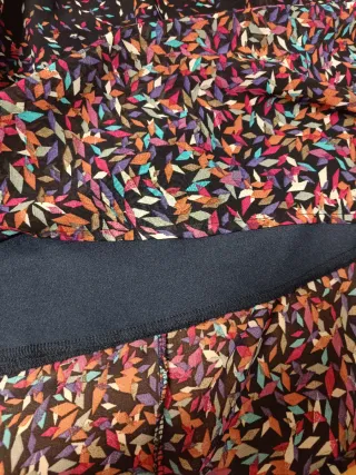 Vestido azul estampado hojas