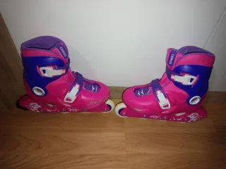 Patines ajustables rosa talla 30-32