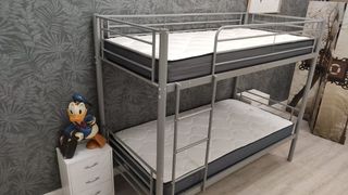 Litera Metálica + 2 Colchones Espuma