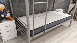 Litera Metálica + 2 Colchones Espuma