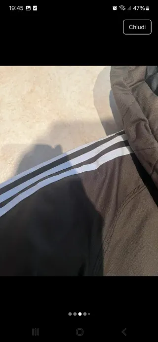 Parka Adidas Tg M verde oliva