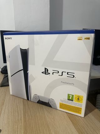 PS5 Slim 1TB con Lector + Mando + Caja + 3 juegos