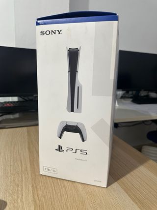 PS5 Slim 1TB con Lector + Mando + Caja + 3 juegos